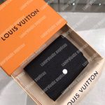 LV Iris Compact Wallet Mahina Black