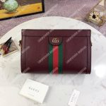 Gucci Ophidia Leather Small Shoulder Bag Burgundy