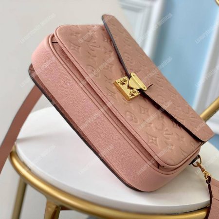LV Pochette Metis Monogram Empreinte Leather Rose Poudre - Image 5