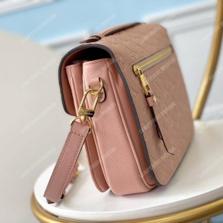 LV Pochette Metis Monogram Empreinte Leather Rose Poudre - Image 4