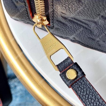 LV Pochette Metis Monogram Empreinte Leather Marine Rouge - Image 7