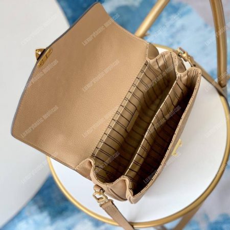 LV Pochette Metis Monogram Empreinte Leather Papyrus - Image 9
