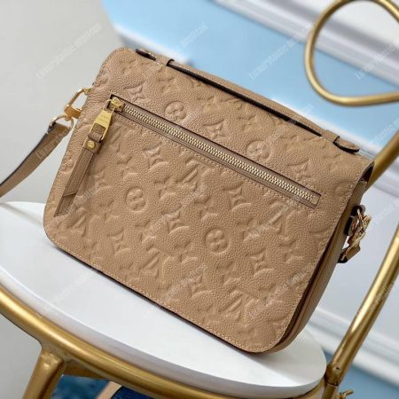 LV Pochette Metis Monogram Empreinte Leather Papyrus - Image 3