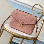 LV Pochette Metis Monogram Empreinte Leather Rose Poudre