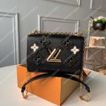 LV Twist MM Epi Flower Tinsel Black