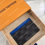 LV Card Holder Damier Graphite Blue