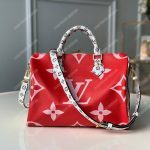 LV Speedy Bandouliere 30 Monogram Rouge