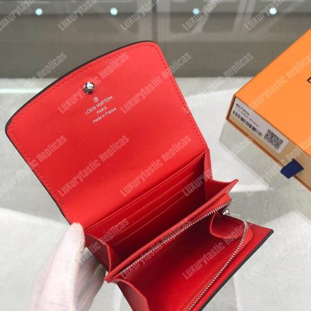 LV Iris Compact Wallet Mahina Bleu Horizon Pumpkin - Image 7