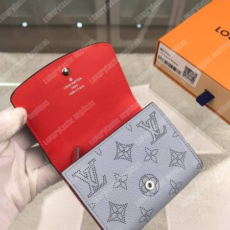 LV Iris Compact Wallet Mahina Bleu Horizon Pumpkin - Image 5