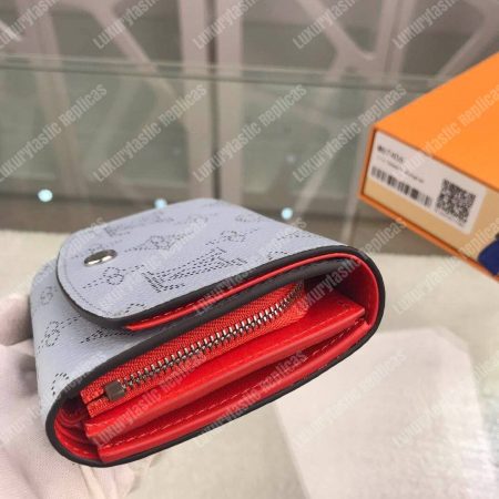 LV Iris Compact Wallet Mahina Bleu Horizon Pumpkin - Image 9