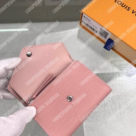 LV Victorine Wallet Epi Leather Rose Ballerine Pink - Image 5