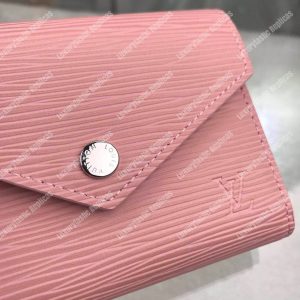LV Victorine Wallet Epi Leather Rose Ballerine Pink - Image 4