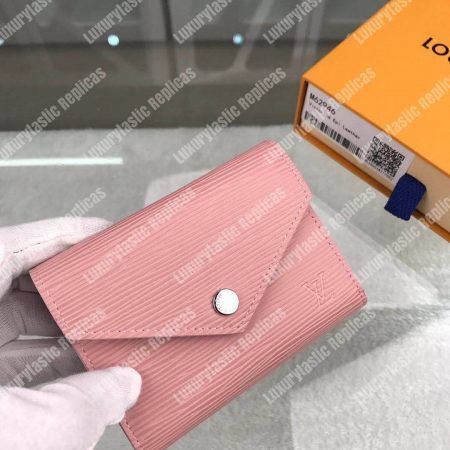 LV Victorine Wallet Epi Leather Rose Ballerine Pink - Image 3