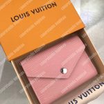 LV Victorine Wallet Epi Leather Rose Ballerine Pink