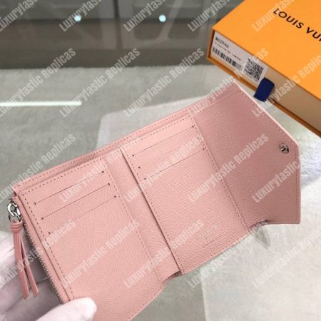 LV Victorine Wallet Epi Leather Rose Ballerine Pink - Image 7