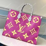 LV Onthego Monogram Toron Handle Vert Tote Bag GM