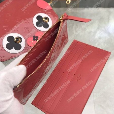 LV Pochette Felicie Monogram Puppy Face - Image 5