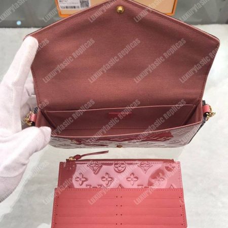 LV Pochette Felicie Monogram Puppy Face - Image 7