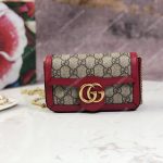 Gucci GG Supreme Canvas Super Mini Bag Red