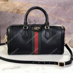 Gucci Ophidia Medium Top Handle Bag Black