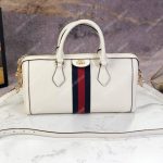 Gucci Ophidia Medium Top Handle Bag White