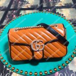 Gucci GG Marmont Small Shoulder Bag Cognac