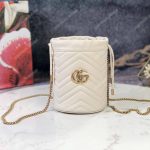 Gucci GG Marmont Mini Bucket Bag White