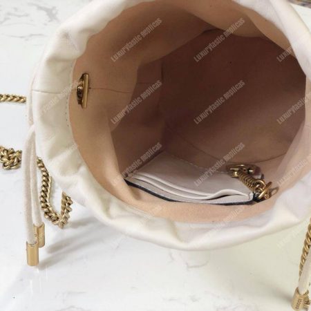 Gucci GG Marmont Mini Bucket Bag White - Image 9