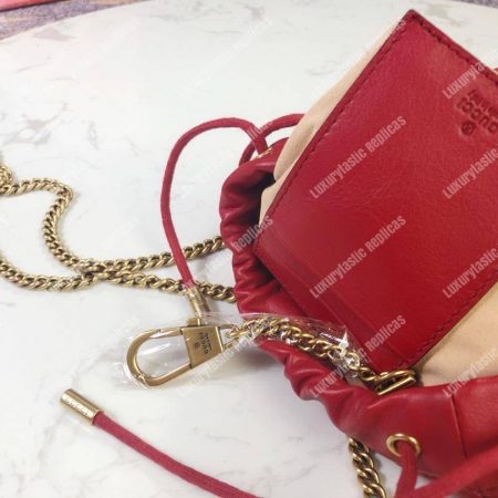 Gucci GG Marmont Mini Bucket Bag Hibiscus Red - Image 8