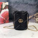 Gucci GG Marmont Mini Bucket Bag Black