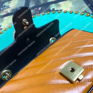 Gucci GG Marmont Matelassé Mini Bag Cognac - Image 8