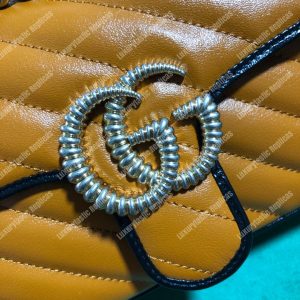Gucci GG Marmont Matelassé Mini Bag Cognac - Image 7