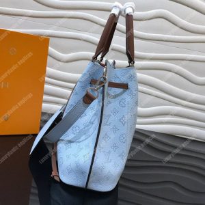 LV Girolata Handbag Mahina Bleu Horizon Pumpkin - Image 6