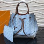 LV Girolata Handbag Mahina Bleu Horizon Pumpkin
