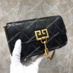 Givenchy Mini Pocket Bag In Diamond Quilted Leather Black