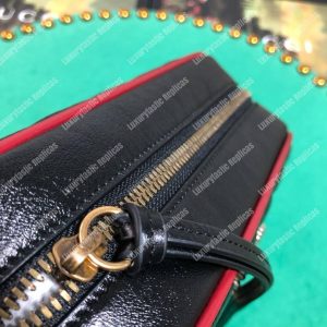 Gucci GG Marmont Matelassé Small Shoulder Bag Black Cerise - Image 8