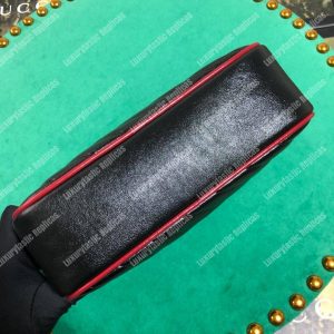 Gucci GG Marmont Matelassé Small Shoulder Bag Black Cerise - Image 9