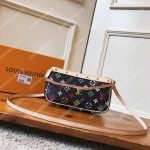 LV Pochette Accessories Monogram Multicolor Black Coated Canvas