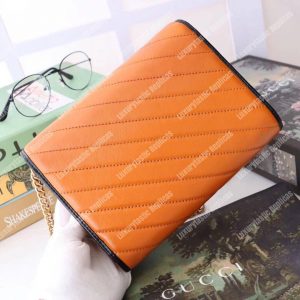 Gucci GG Marmont Quilted Shoulder Bag Cognac - Image 4