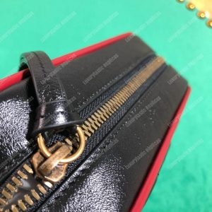 Gucci GG Marmont Matelassé Mini Bag Black Cerise - Image 5