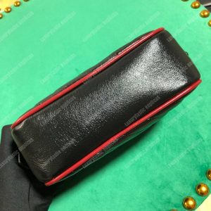 Gucci GG Marmont Matelassé Mini Bag Black Cerise - Image 9