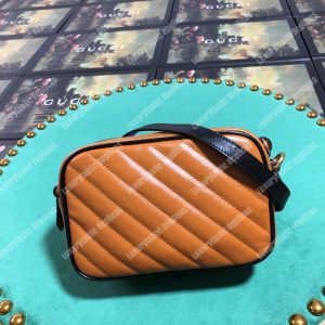 Gucci GG Marmont Matelassé Mini Bag Cognac - Image 6