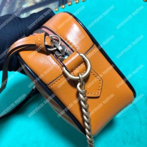 Gucci GG Marmont Matelassé Mini Bag Cognac - Image 8