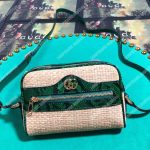 Gucci Online Exclusive Ophidia Mini Bag Green Snakeskin Trim