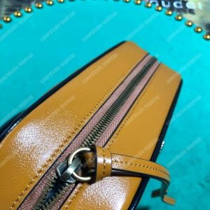 Gucci GG Marmont Matelassé Small Shoulder Bag Cognac - Image 3