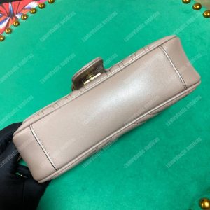 Gucci GG Marmont Matelassé Mini Bag Dusty Pink - Image 9
