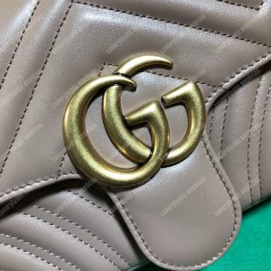 Gucci GG Marmont Matelassé Mini Bag Dusty Pink - Image 3