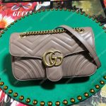 Gucci GG Marmont Small Shoulder Bag Dusty Pink