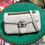 Gucci GG Marmont Small Shoulder Bag White