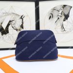 Hermes Bolide Travel Case Medium Model Navy Blue